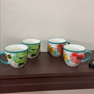 Pioneer women Floral Ceramic Mug Set - Multicolor